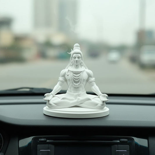 Lord Shiva White Idol